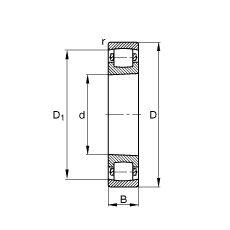 ΝLS 20217-K-MB-C3, (j) DIN 635-1 (bio)ʵҪߴ, FF 1:12
